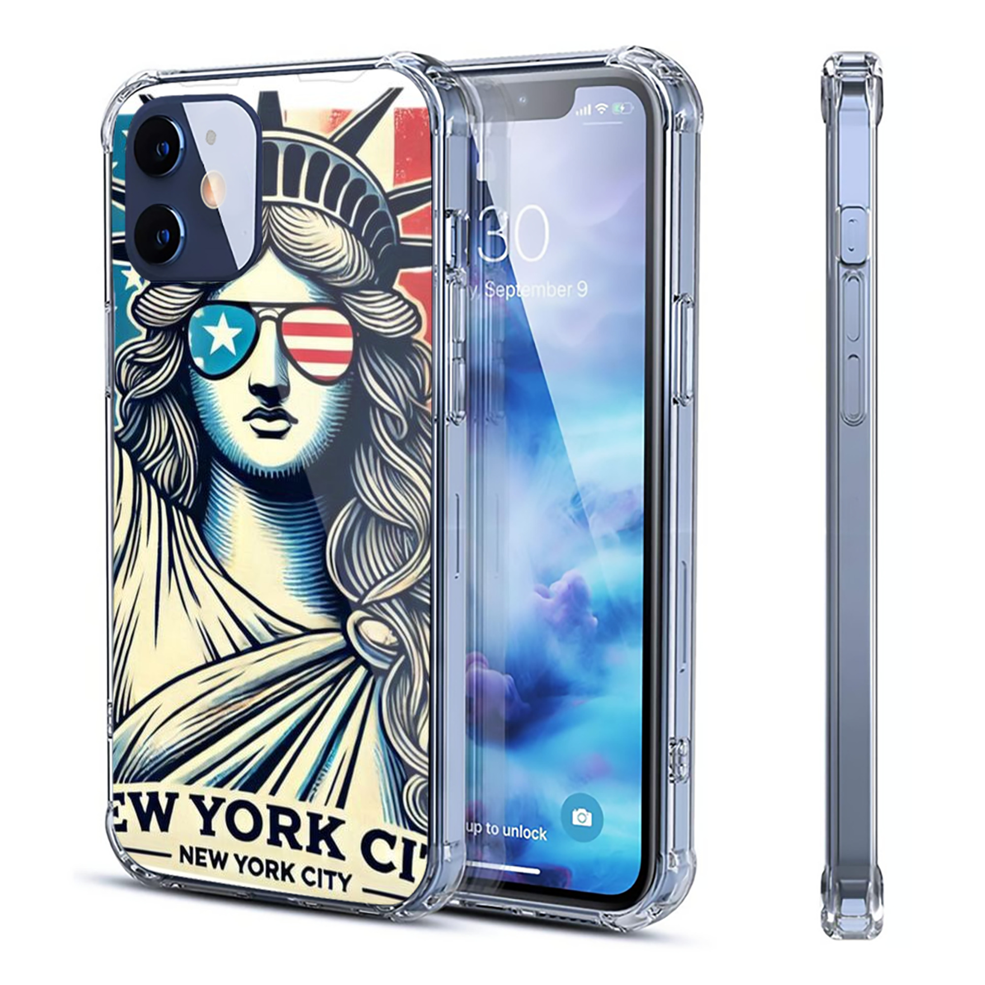 New York Yankees 114 Clear IPhone 12 Case – Soft TPU With UV Print – Enhanced Drop Protection, Precise Fit, Anti-Fingerprint, Customizable Design, Scratch-Resistant, Yellow-Resistant